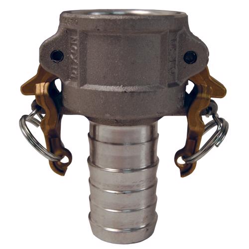 Aluminum Boss-Lock™ Type C Coupler x Hose Shank